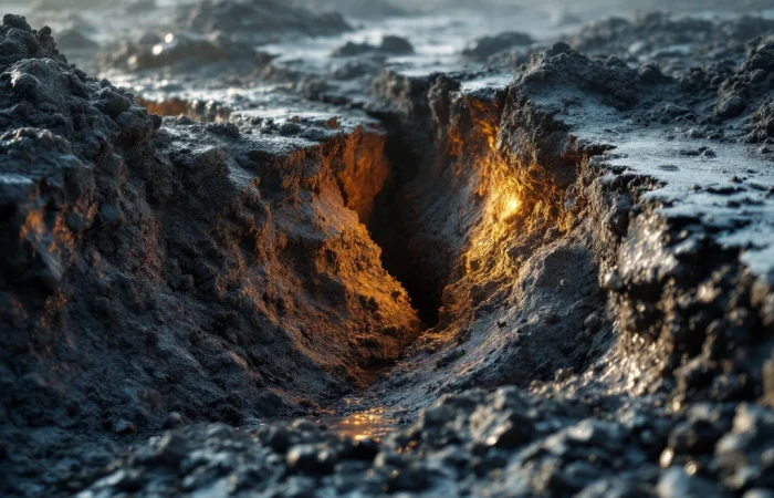 Betonnen paalfunderingen barsten en verslechteren in doorweekte grond tegenover moderne schroeffunderingen op bouwplaats